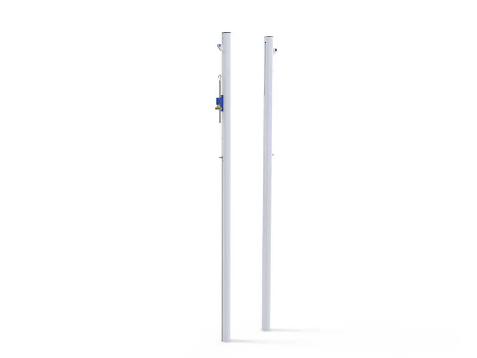 Poteau de volleyball aluminium à sceller