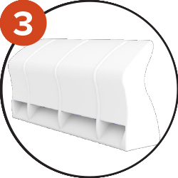 Aspect extérieur est composé de gel coat teinté dans la masse, il garde un aspect lisse et neuf