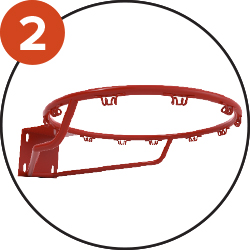 Cercle en acier plein 18mm avec 2 renforts