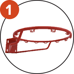 Cercle en acier plein 18mm avec 2 renforts