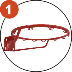 Cercle en acier plein 18mm avec 2 renforts