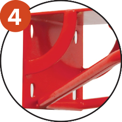 Les trous de fixations oblongs conformes aux normes internationales (110x90mm) rendent  le produit plus facile à installer