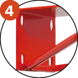Les trous de fixations oblongs conformes aux normes internationales (110x90mm) rendent  le produit plus facile à installer