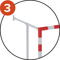 Barre verticale de renfort pour  rigidifier l’arceau. Arceaux 50x50mm  et 40x40mm pour une plus grande solidité
