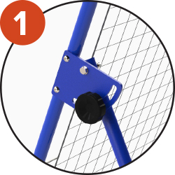  Mécanisme permettant une inclinaison du cadre de Tchoukball (jusqu’à 90°)