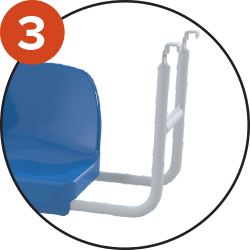 Fixation rapide sur chaise d’arbitre S25332