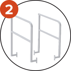 La structure en acier 40x40mm et une barre de renfort horizontale assurent une rigidité optimale