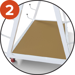 Plancher en bois pour stocker d’autres produits
