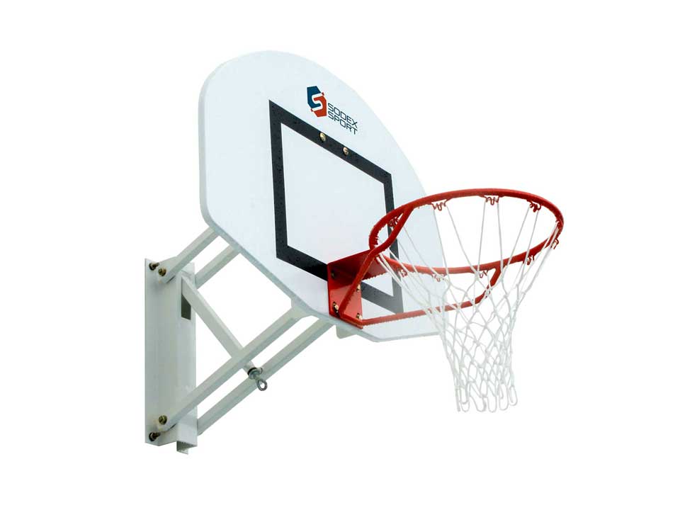 Panier de basket et support pour fixation murale - Ajustable - écoplas