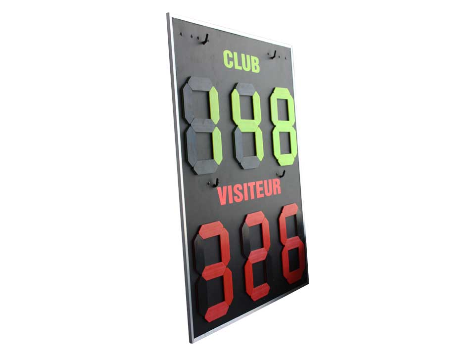 Tableau Score Tennis & Padel Manuel - Curseurs Coulissants - Intérieur/ Extérieur - Portable Tableau Score Tennis Scorer